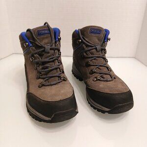 Cabela's Ladies Portia II Hiking Boots 6.5 M Leather Lace Up Gray Blue